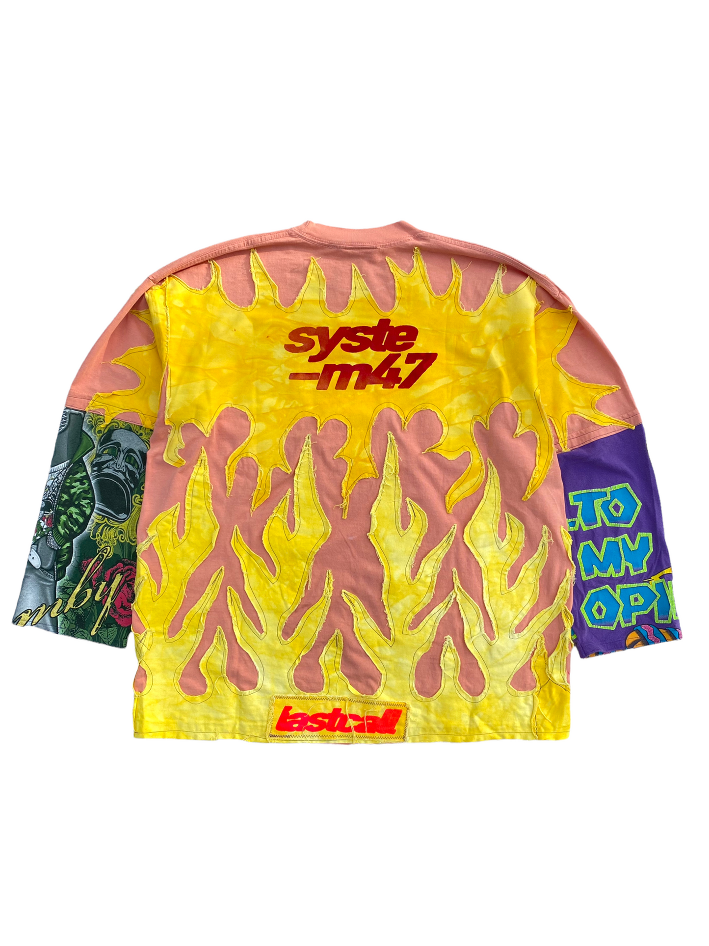 kid super longsleeve flame tee