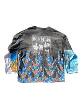 Load image into Gallery viewer, sunfaded bob dylan floral flame tee