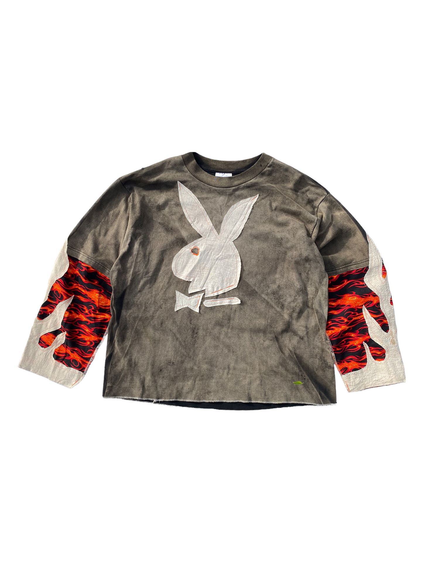 sunfaded playboy bunny flame tee