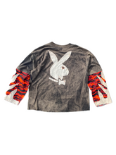 Load image into Gallery viewer, sunfaded playboy bunny flame tee