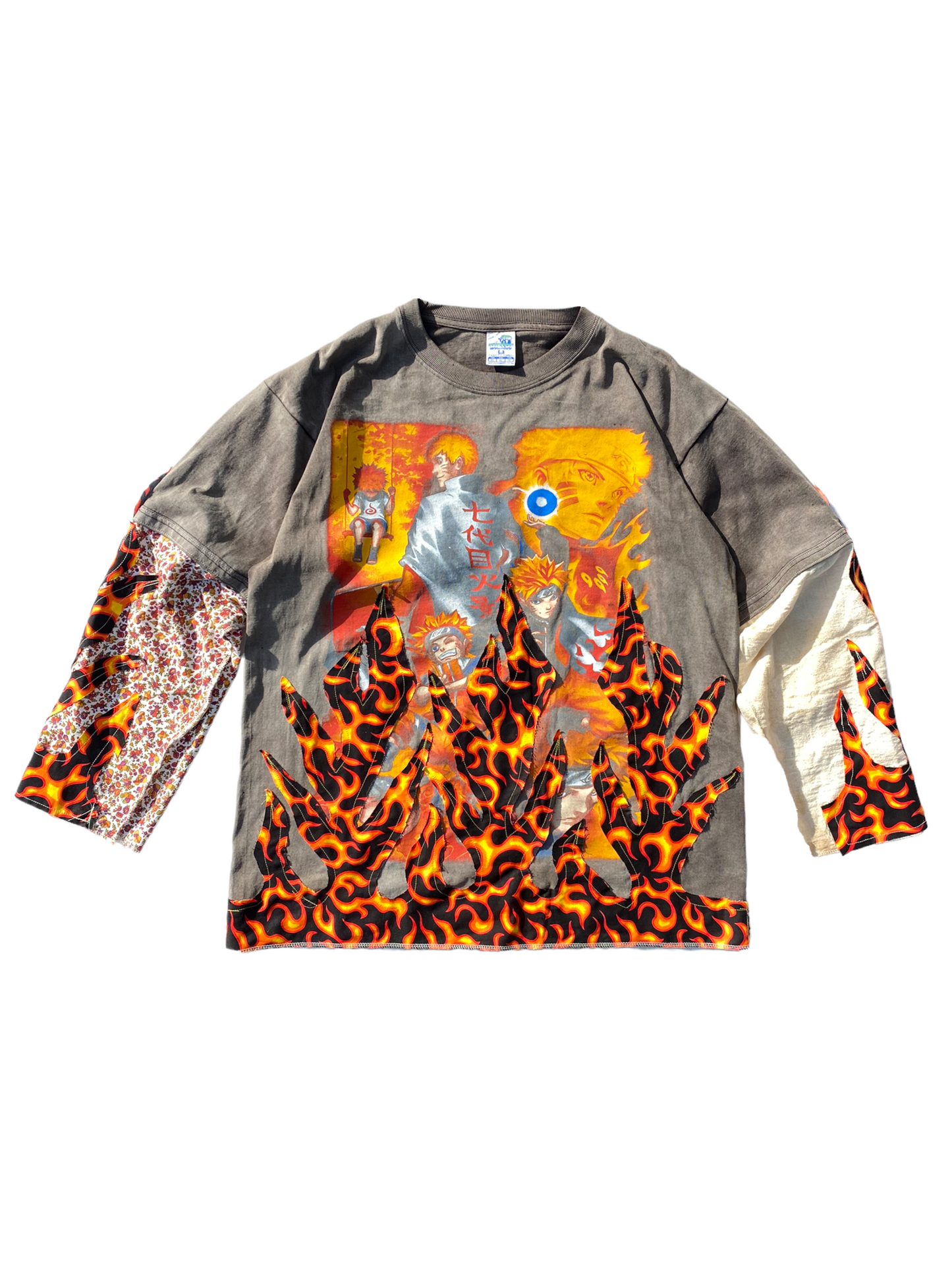 sunfaded naruto flame tee