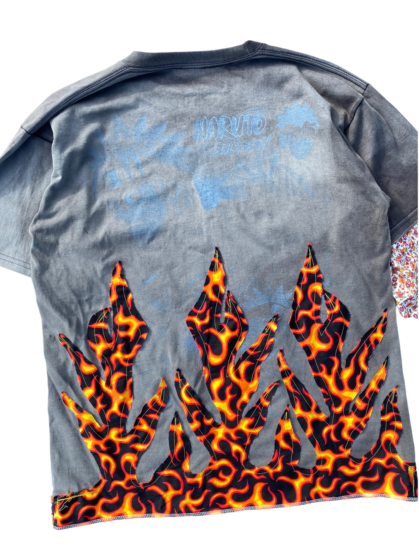 sunfaded naruto flame tee