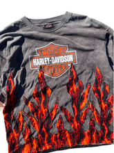 Load image into Gallery viewer, sunfaded harley davidson flame tee