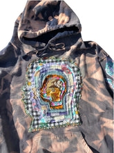 Load image into Gallery viewer, bleach dyed head hoodie