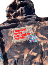 Load image into Gallery viewer, bleach dyed head hoodie
