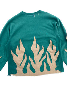 supreme flame sweater