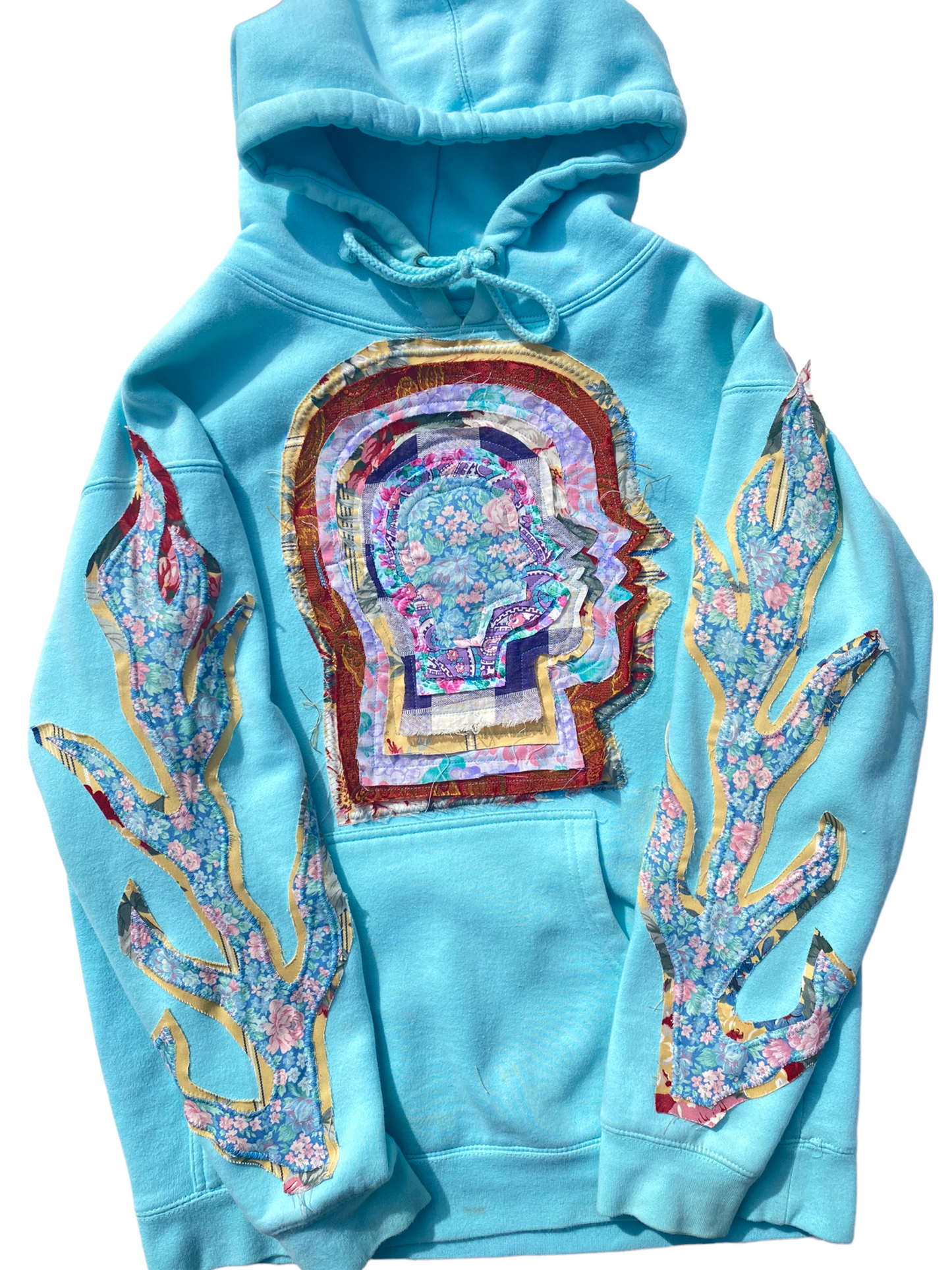 baby blue head hoodie