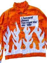 Load image into Gallery viewer, orange/white flame jacket