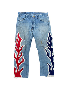 Wrangler flame jeans