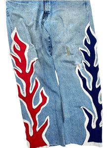 Wrangler flame jeans