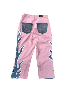 flame pink jeans