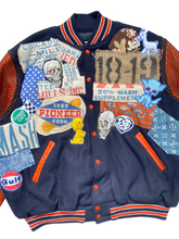 Load image into Gallery viewer, patched up lettermen jacket