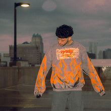 Load image into Gallery viewer, SYSTE-M47 AIRBRUSH FLAME SWEATER
