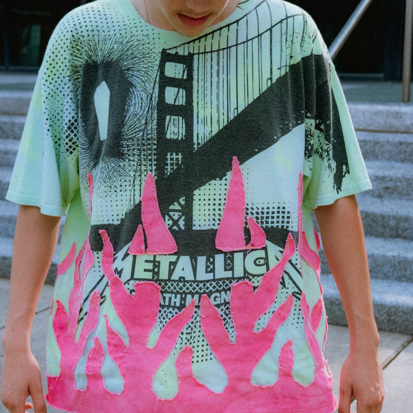 Metallica flame tee