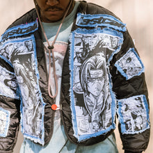 Load image into Gallery viewer, naruto denim puffer liner jacket