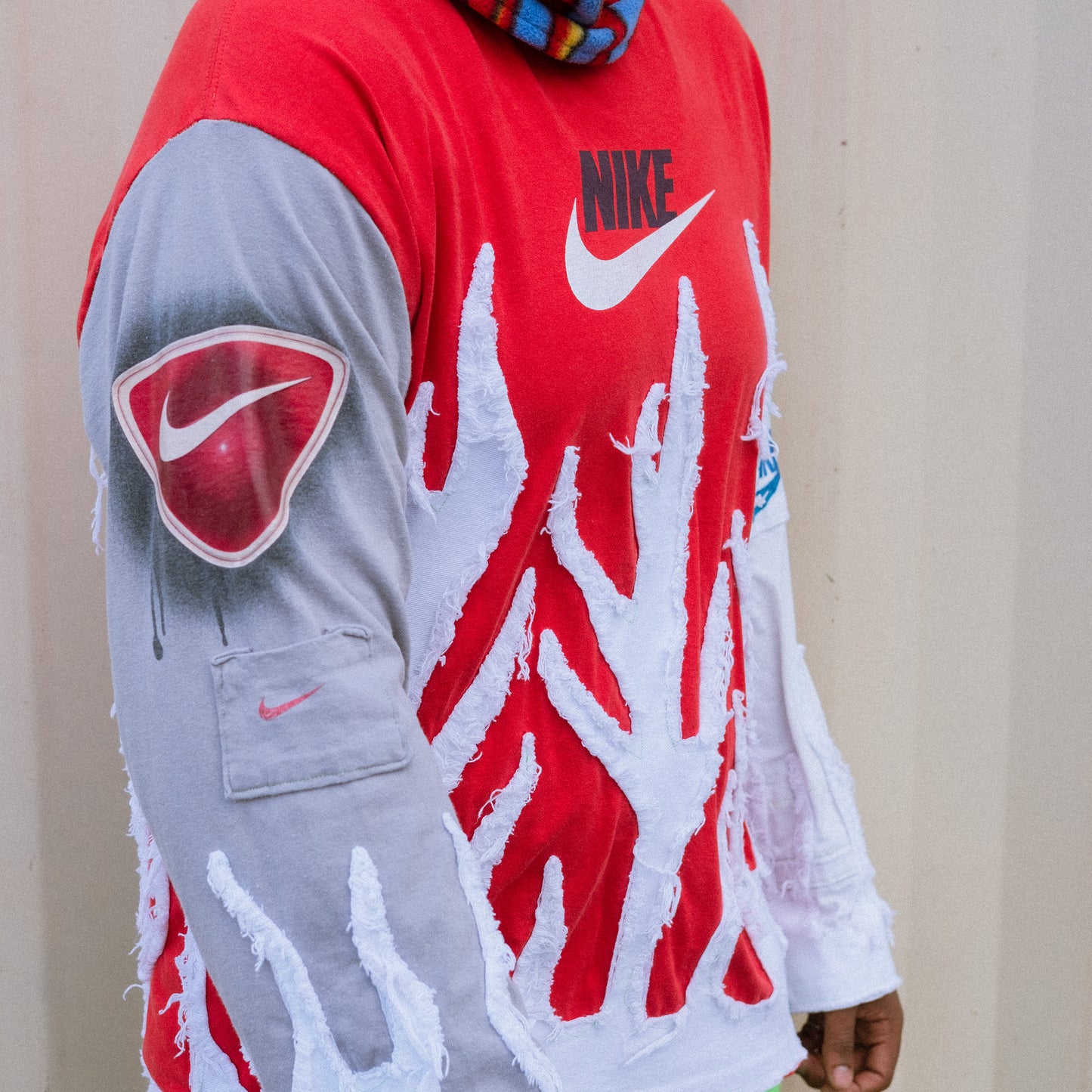 vtg nike flame shirt