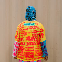 Load image into Gallery viewer, vtg yellow nike longsleeve altered shirt