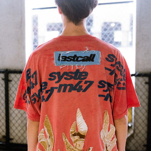 system 47 faded flame shirt