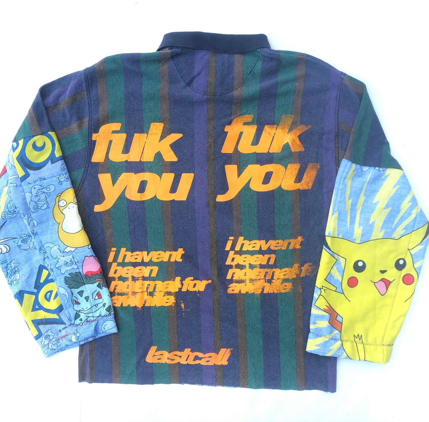 fuk you Pokémon button shirt