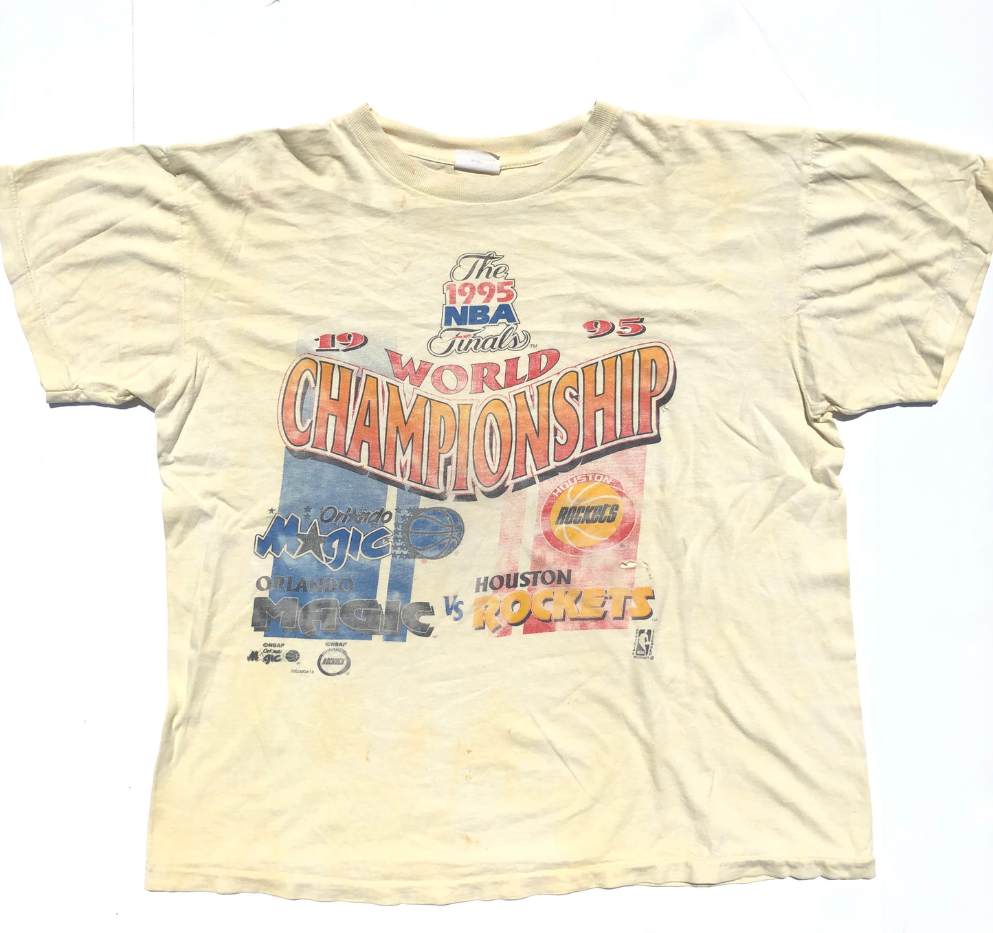 Vintage Orlando Magic 1995 world champions dyed shirt