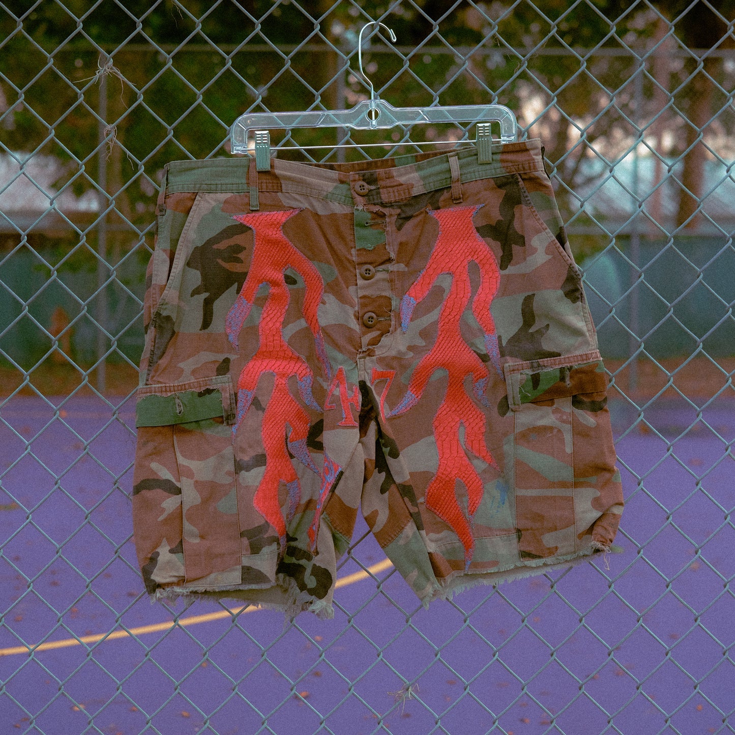 CARGO FLAME SHORTS