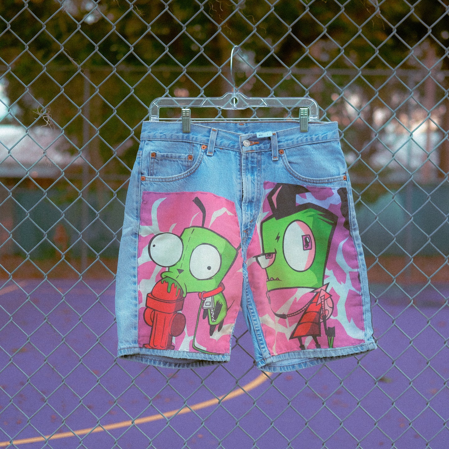 INVADER ZIM LEVI SHORTS