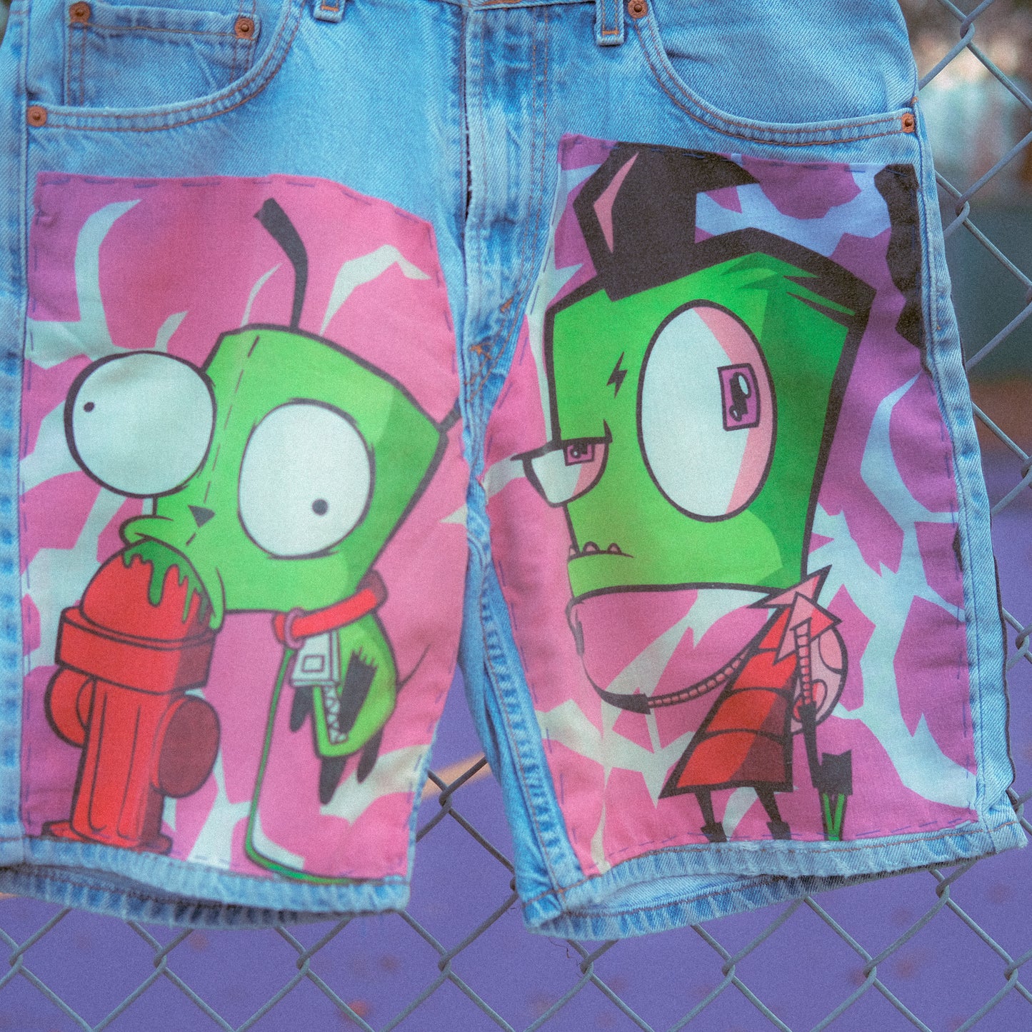 INVADER ZIM LEVI SHORTS