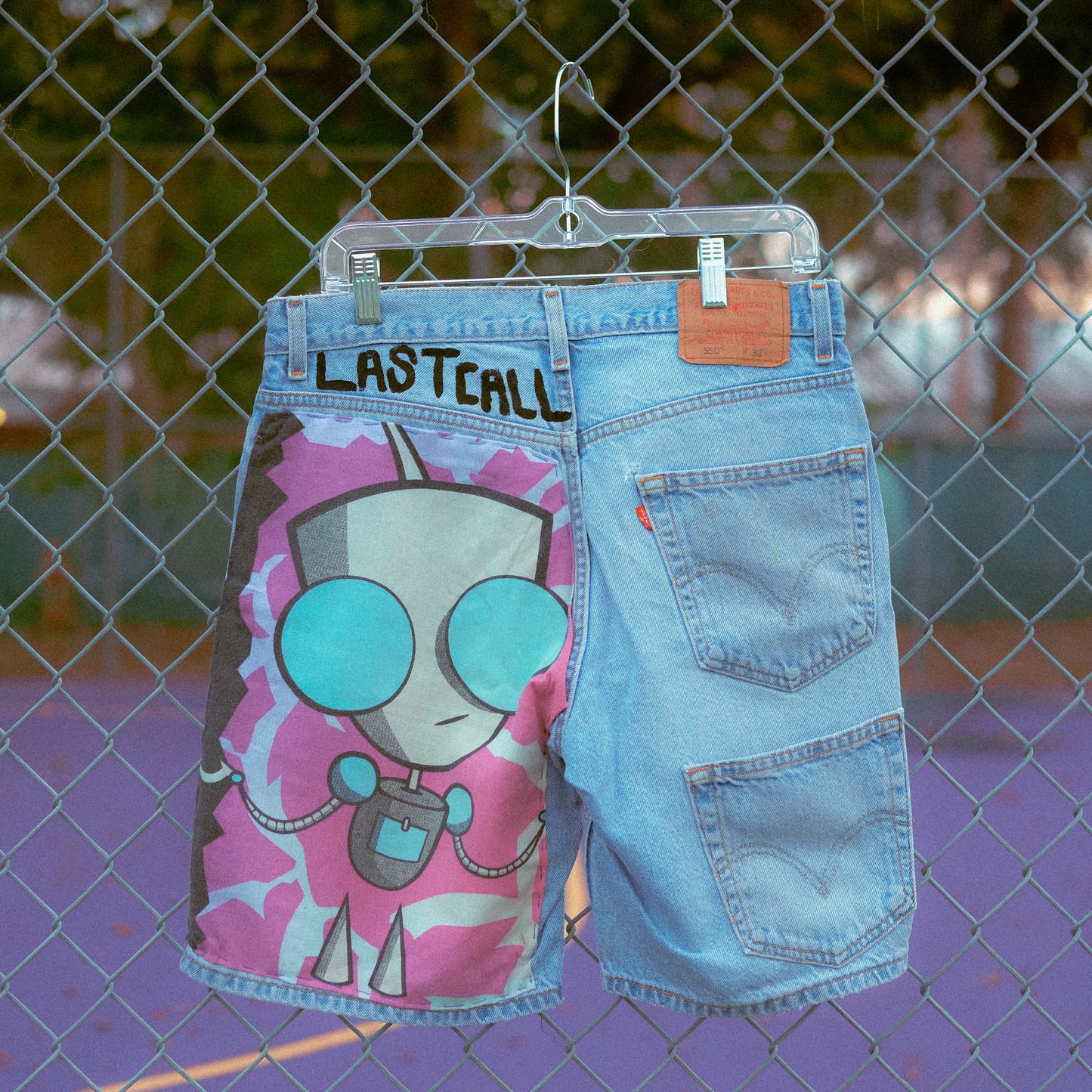 INVADER ZIM LEVI SHORTS