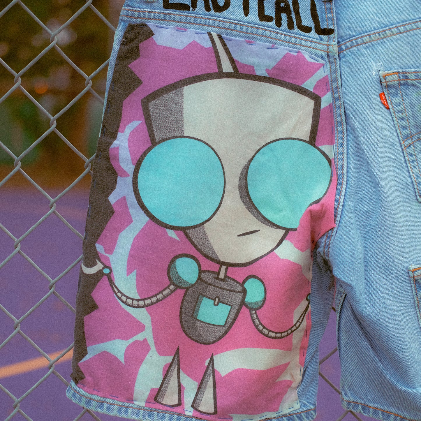 INVADER ZIM LEVI SHORTS