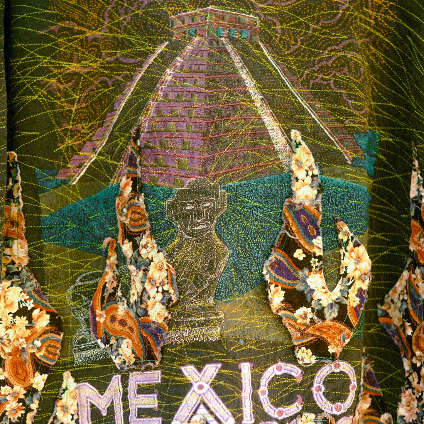 vtg mexico 300 yrd stiched flame tee