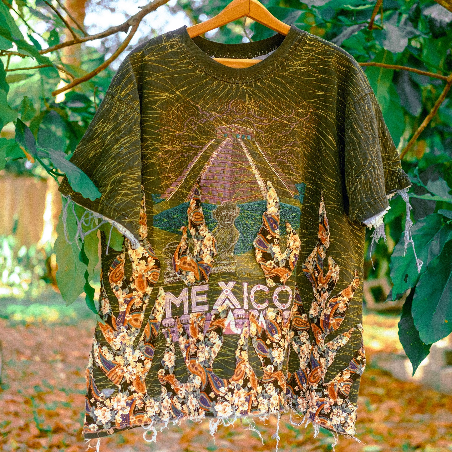 vtg mexico 300 yrd stiched flame tee