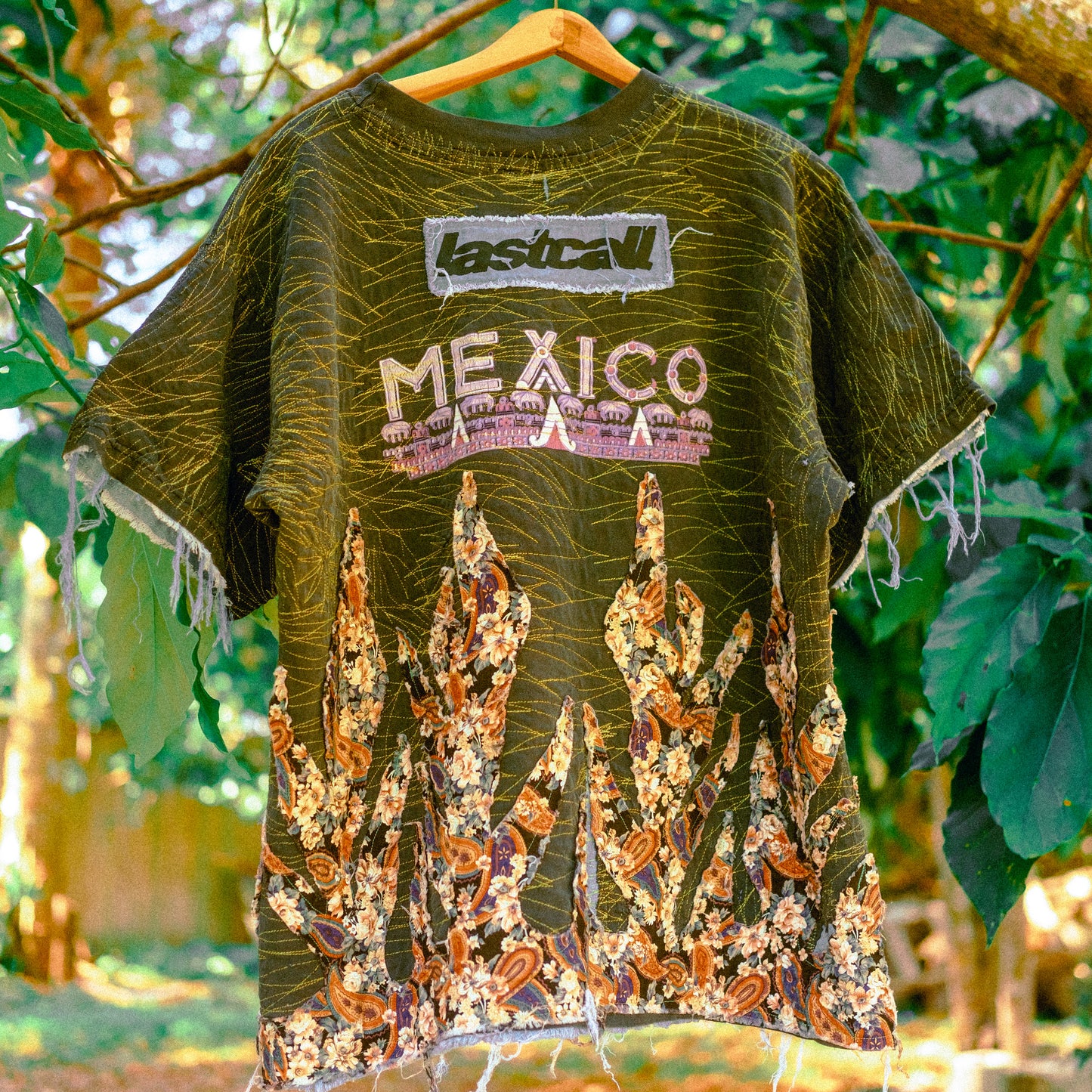 vtg mexico 300 yrd stiched flame tee