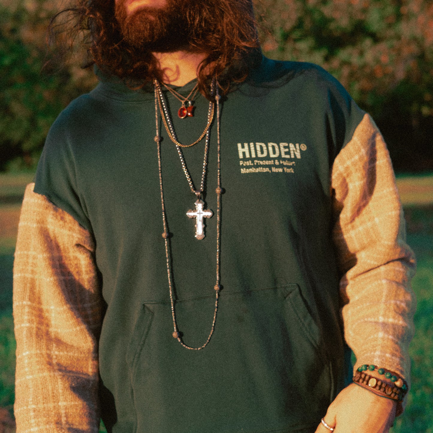 hidden pendelton hoodie