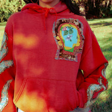 Load image into Gallery viewer, sun dyed red head hoodie