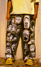 Load image into Gallery viewer, Naruto patched up fubu jeans (yellow)